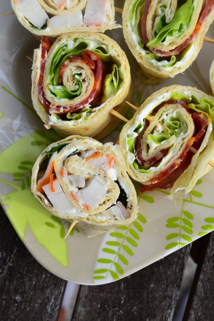 Wrap au fromage, herbes et surimi