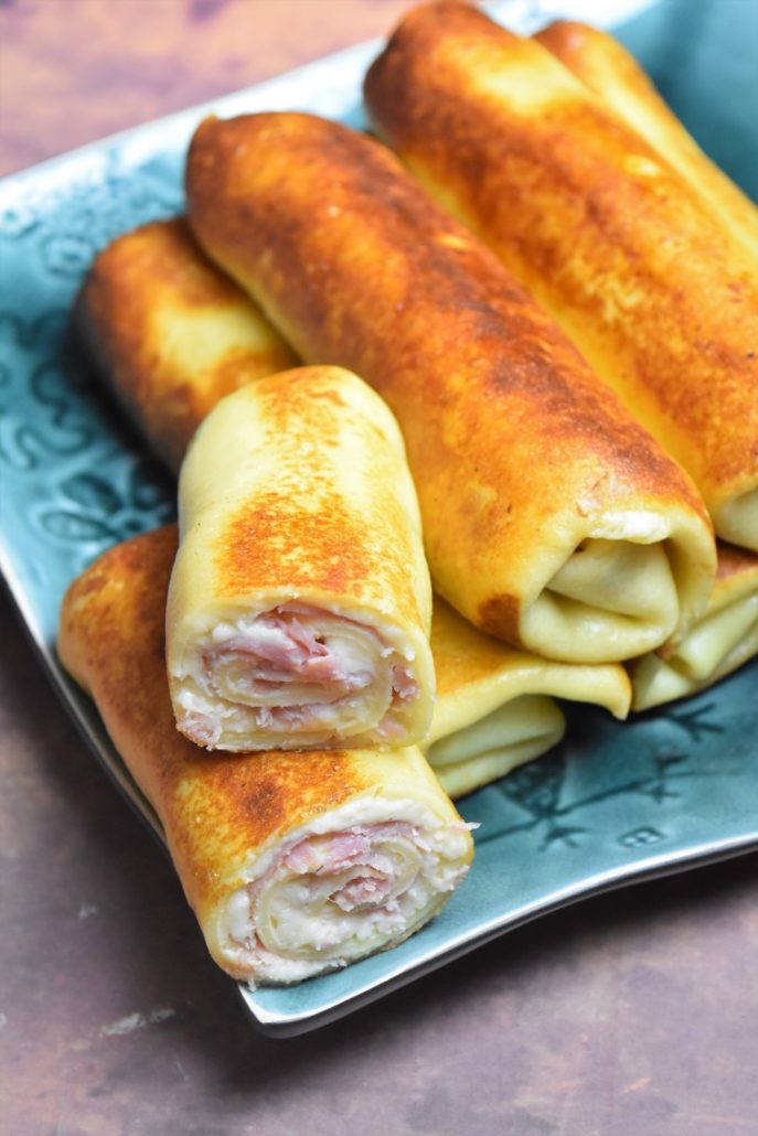 Crêpes au jambon et béchamel au fromage