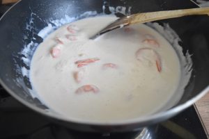 Crevettes au lait de coco