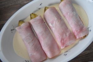 Endives roulées dans du jambon