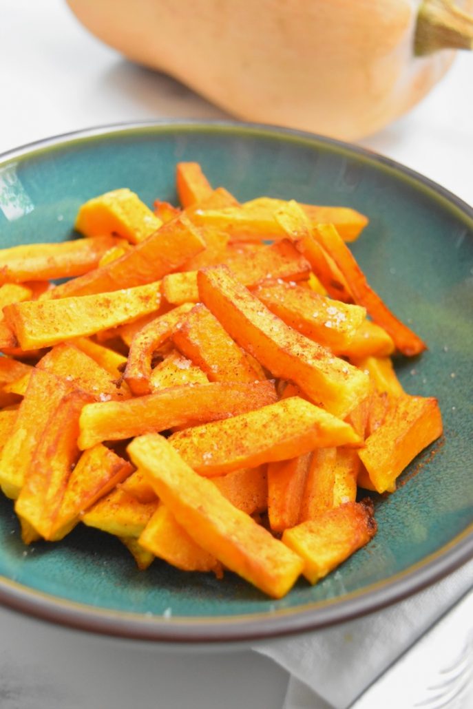 Frites de butternut en friteuse