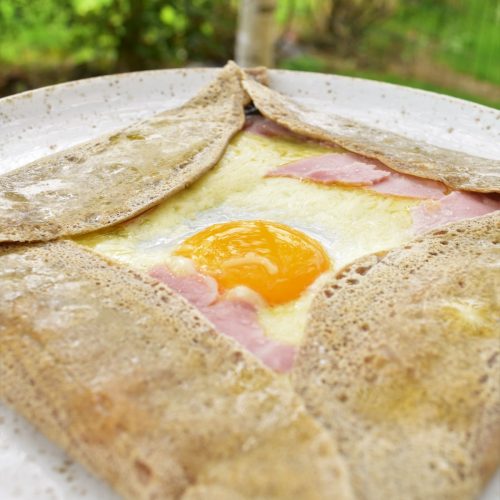 Galette oeuf jambon fromage