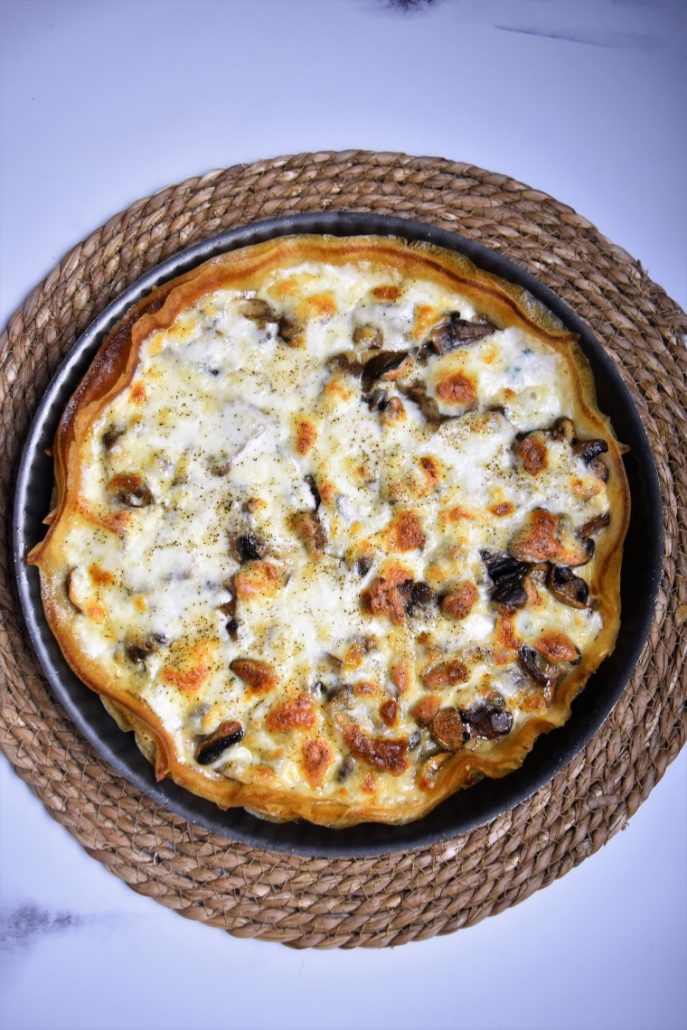 Tarte aux champignons de Cyril Lignac