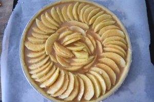 Tarte aux pommes et crème amande