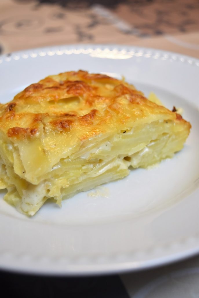 Gratin dauphinois épais, fondant, gratiné