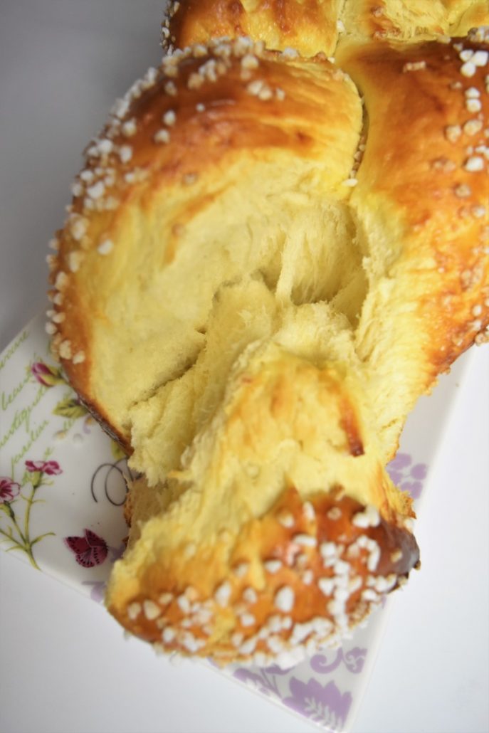 Brioche moelleuse tressée