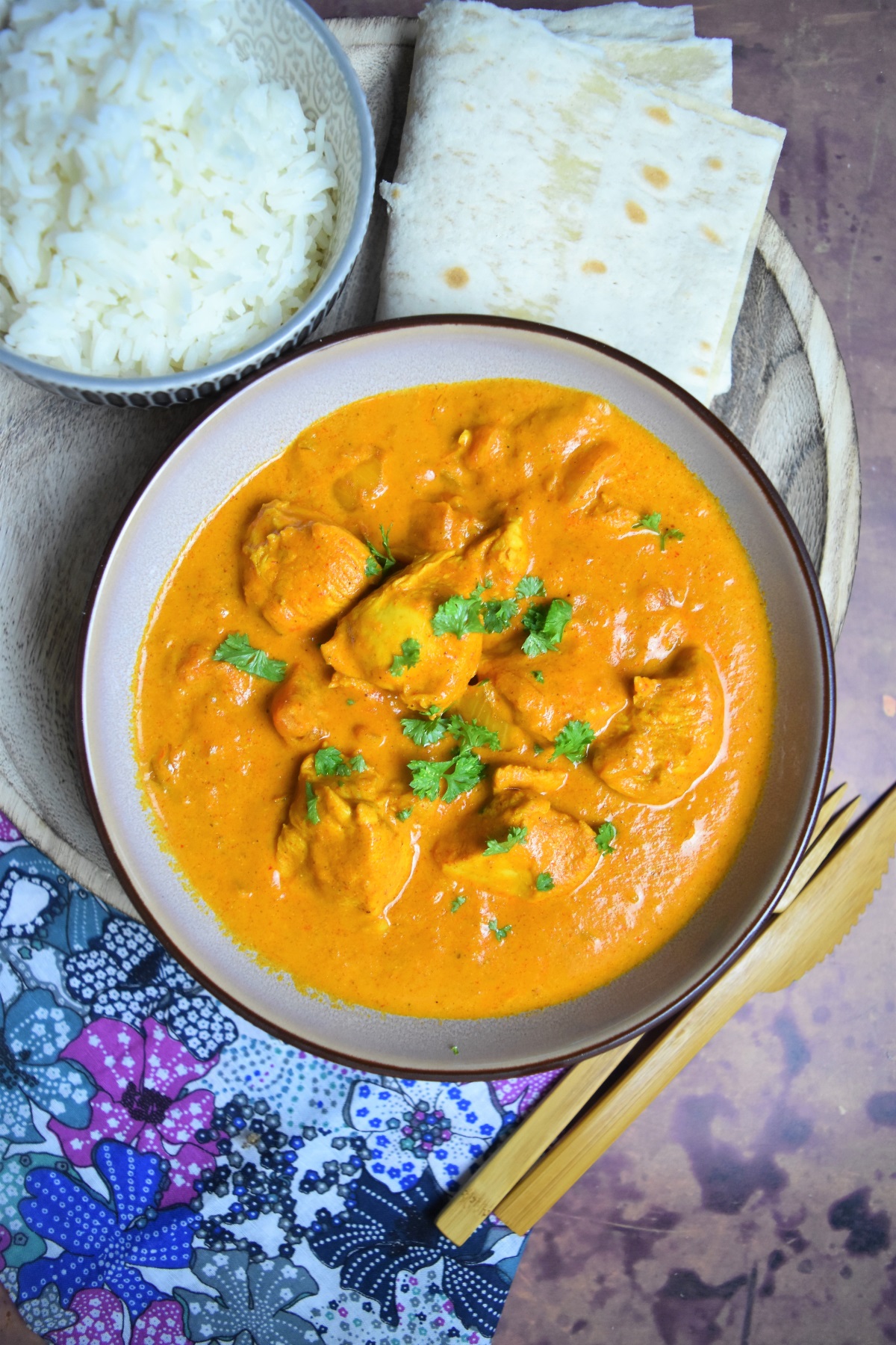 Butter chicken, poulet indien