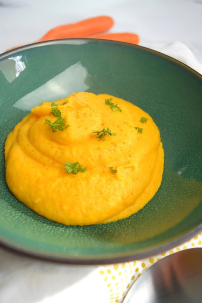 Purée de carottes au fromage frais