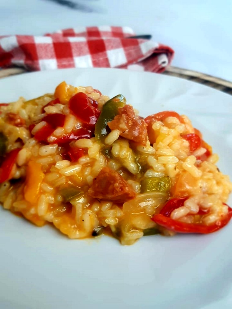 Risotto chorizo poivron - recette Companion