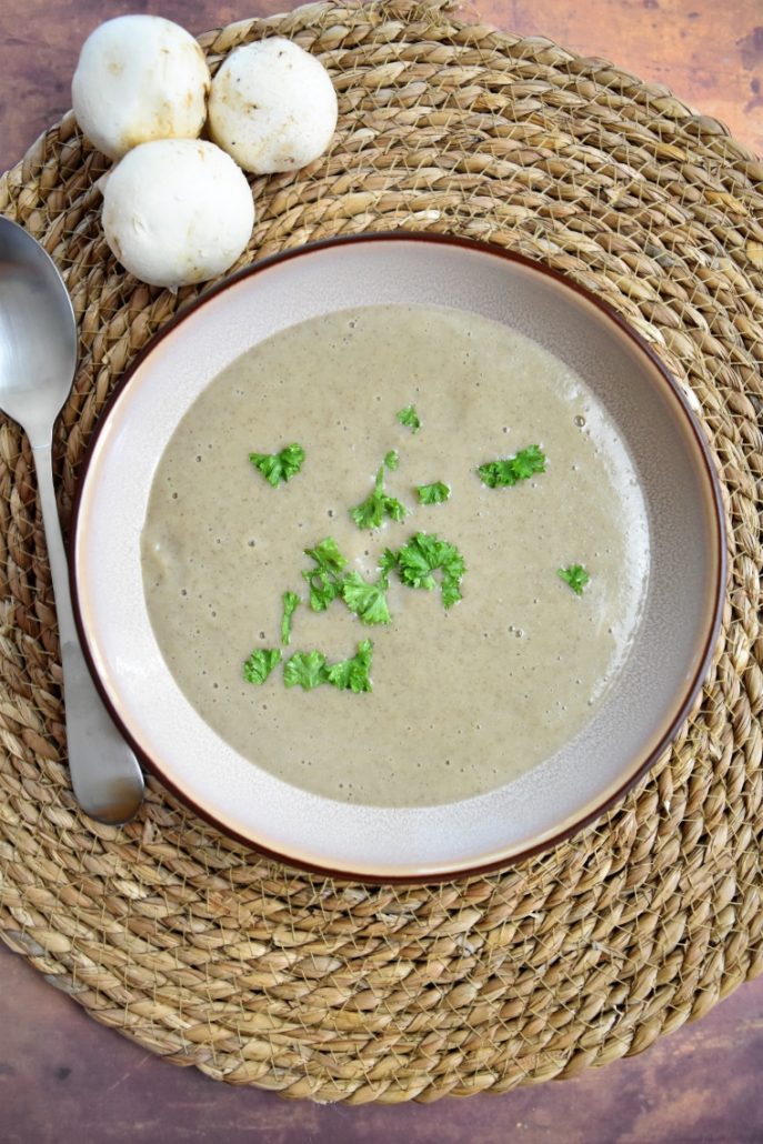 Velouté aux champignons de Paris