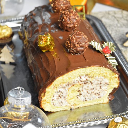 Bûche Ferrero rocher au Companion