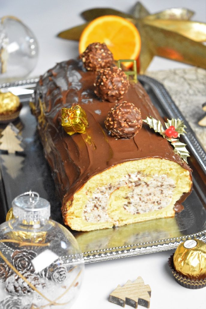 Bûche Ferrero rocher