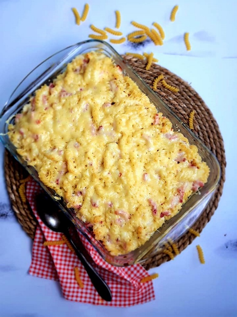 Gratin de pâtes facile au fromage blanc