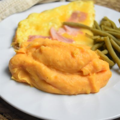 Purée de patate douce et pomme de terre