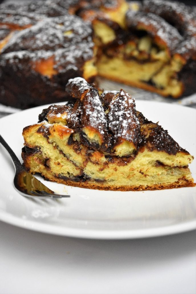 Babka ou krantz cake au chocolat