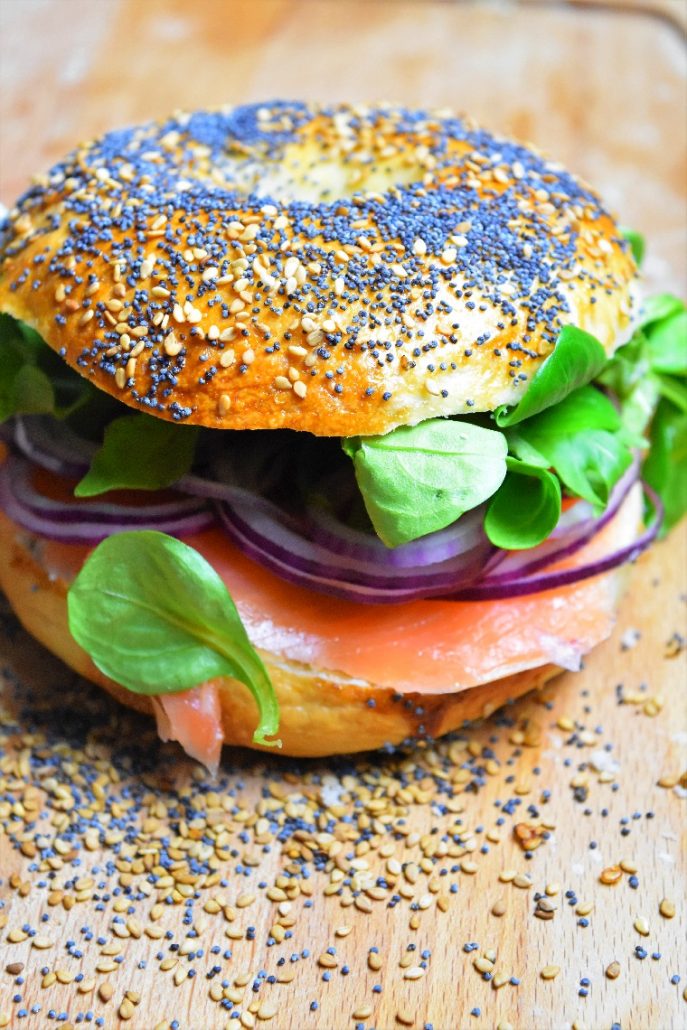 Bagel saumon fumé boursin