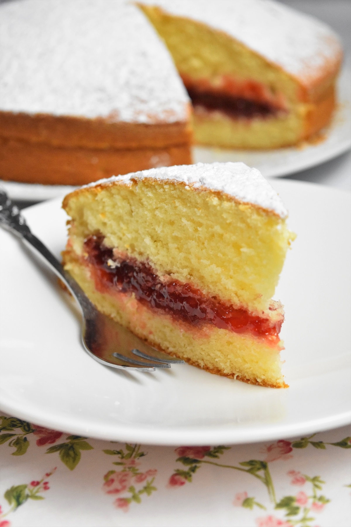 Gâteau à la confiture de fraises