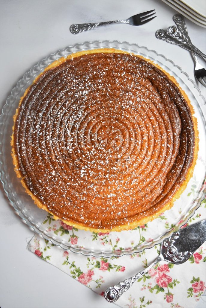 Trate sucrée au fromage blanc