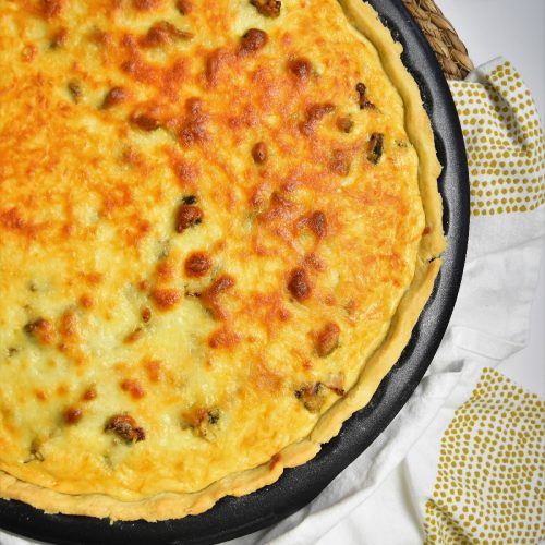 Tarte au poulet et champignons au companion