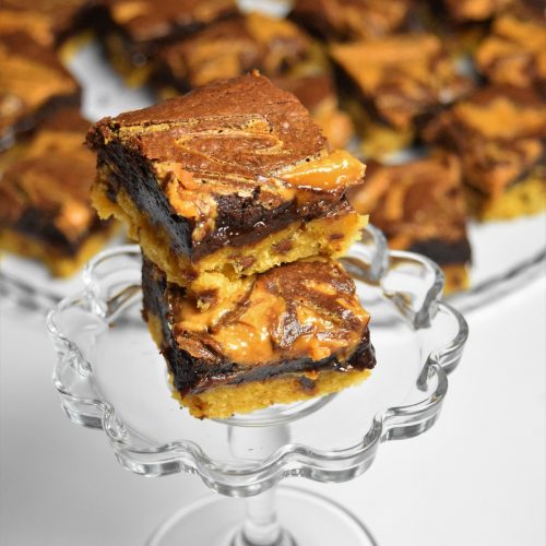 Carrés façon brookies au chocolat et beurre de cacahuètes