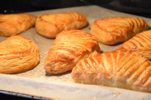 Cuisson des chaussons aux pommes