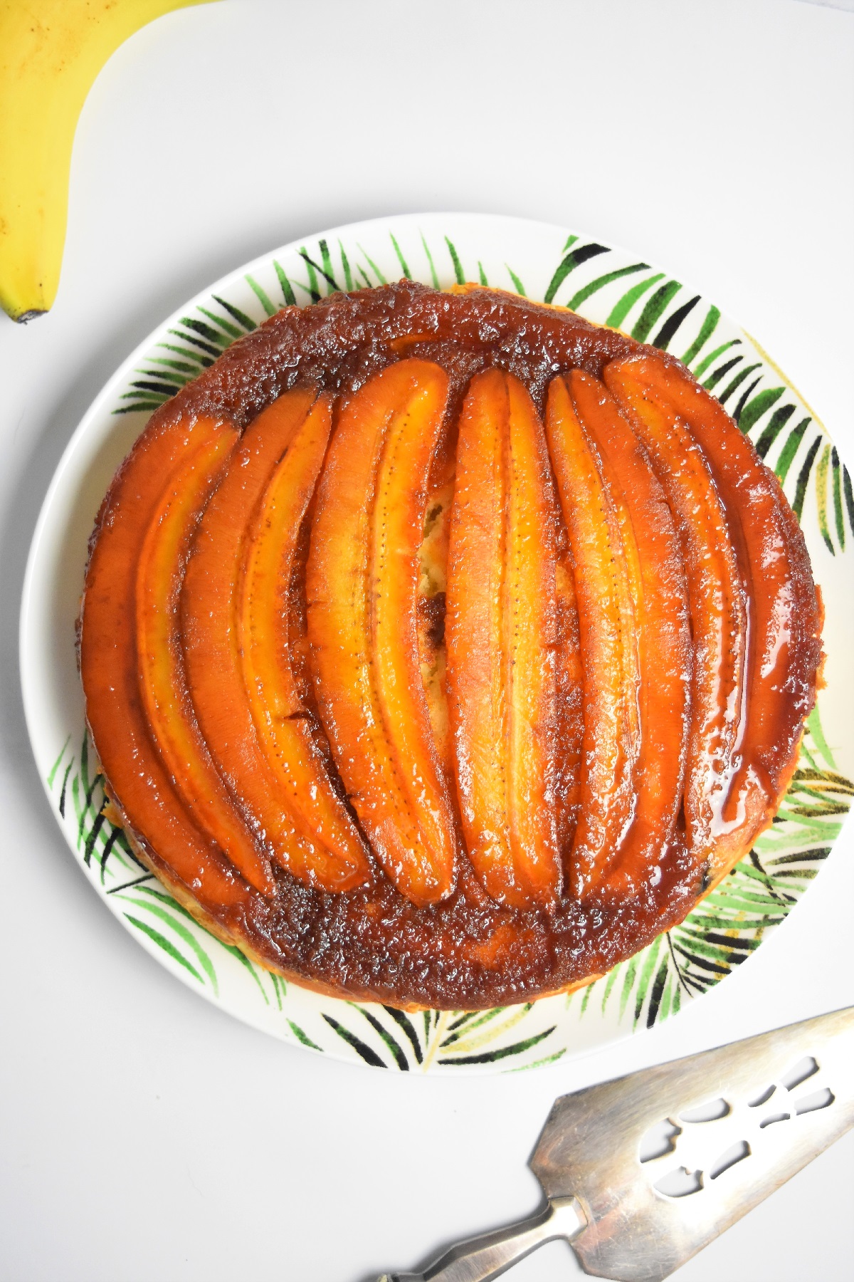 Gâteau renversé banane caramel