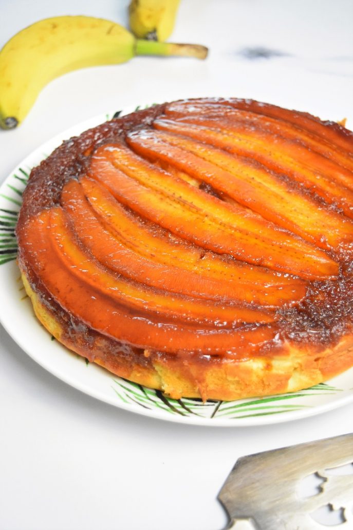 Gâteau renversé banane caramel