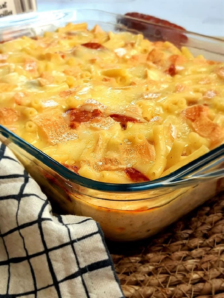 Macaroni chorizo maroilles