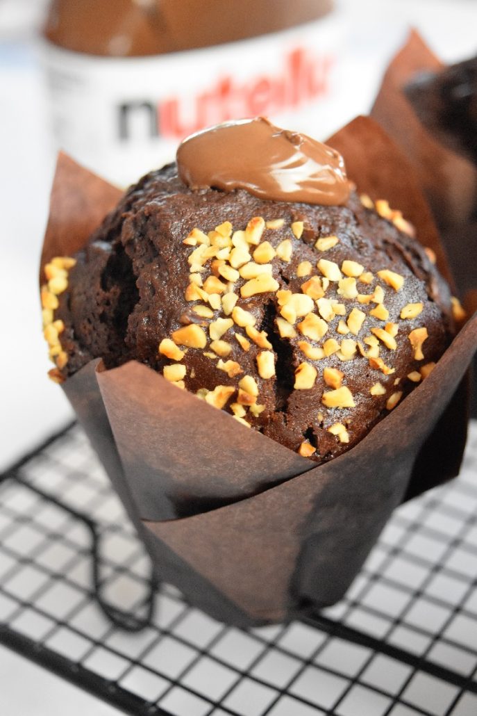 Muffins chocolat noisette