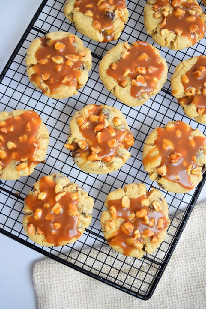 Cookies caramel, cacahuètes