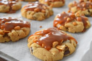 Cookies au caramel beurre salé