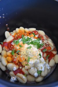 Gnocchi à la tomate et basilic au Cookeo