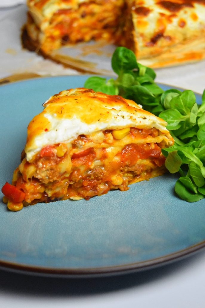 Lasagnes au chili et wraps