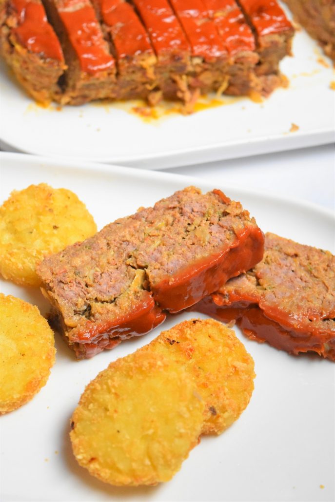 Pain de viande au boeuf et glaçage tomate