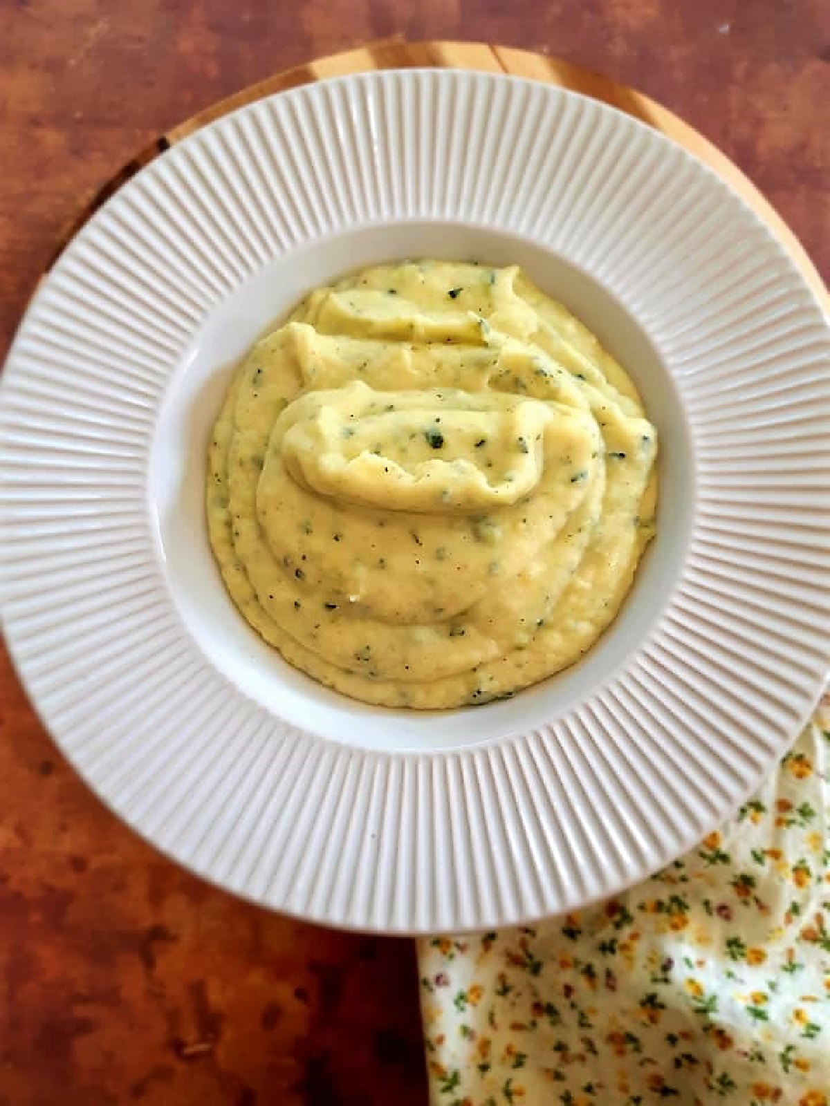 Purée de courgette et pommes de terre