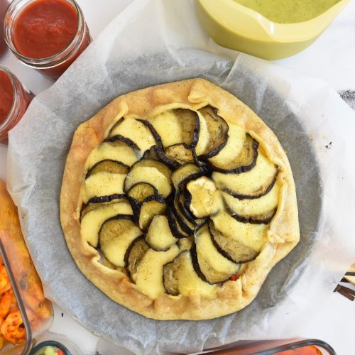 Tarte rustique à l'aubergine