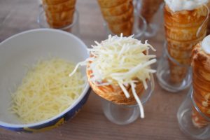 Cornets avec emmental