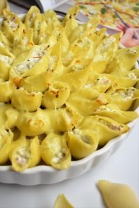 Conchiglioni farcis à la ricotta et jambon