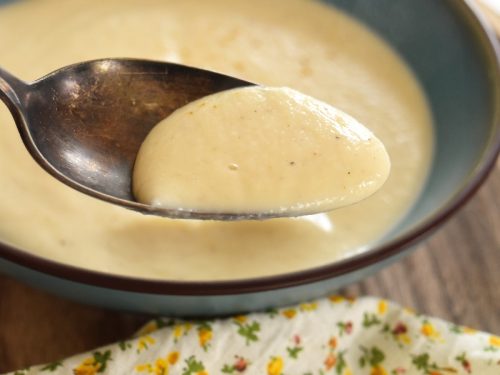 Creme de chou fleur au curry et parmesan