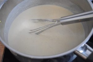 Sauce au cheddar blanc mature