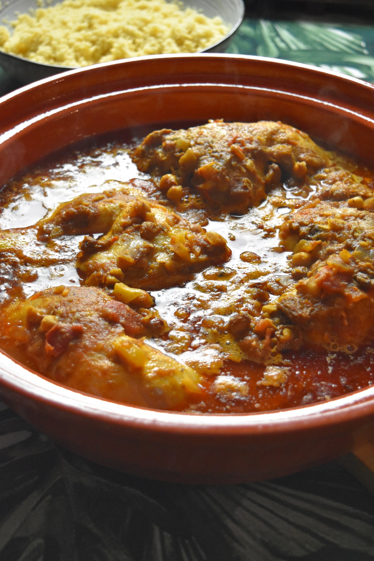 Tajine de poulet au citron confit