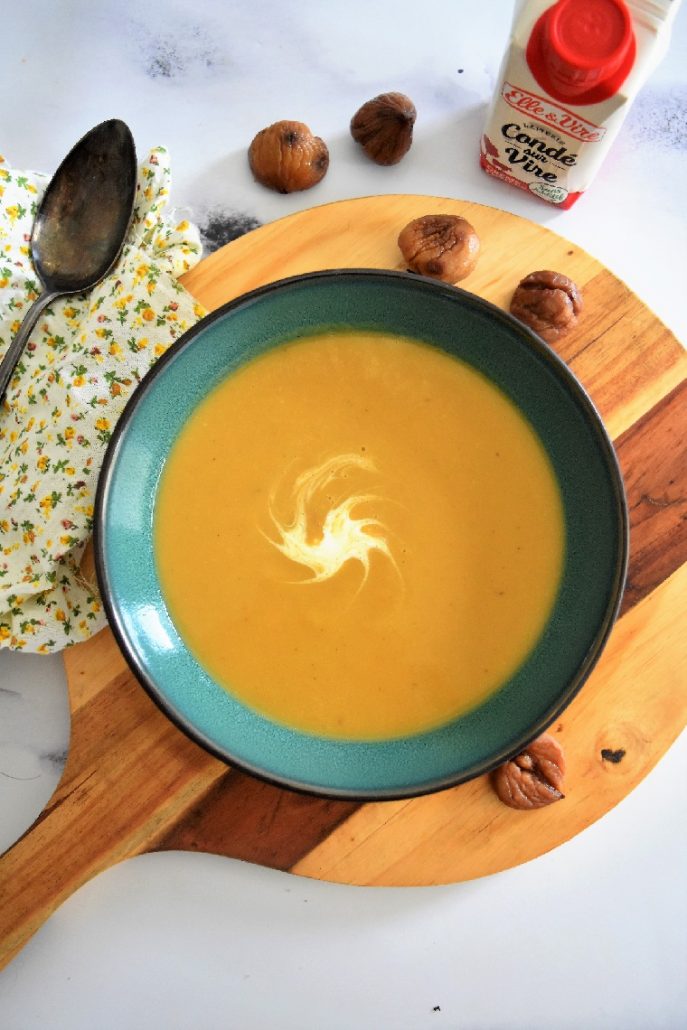 Velouté de butternut et marrons au Companion