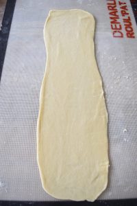 Rectangle de pâte levée