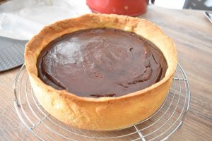 flan pâtissier au chocolat démoulé