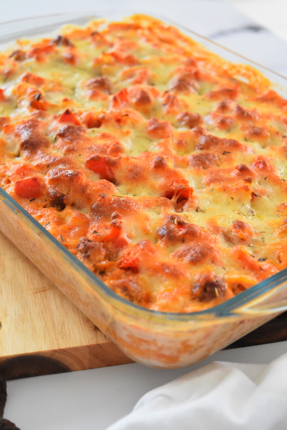 Gratin de pâtes aux merguez avec Companion