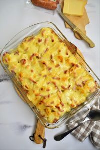 Gratin savoyard aux diots et beaufort