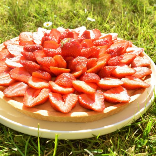 Tarte aux fraises à la crème pâtissière