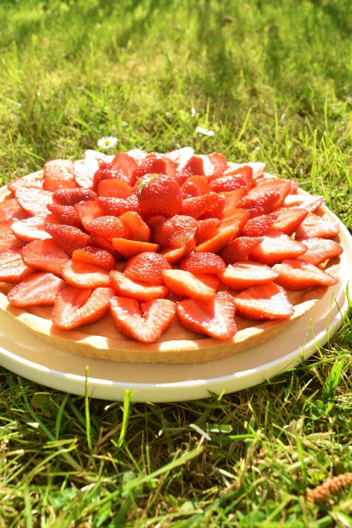 Tarte aux fraises à la crème