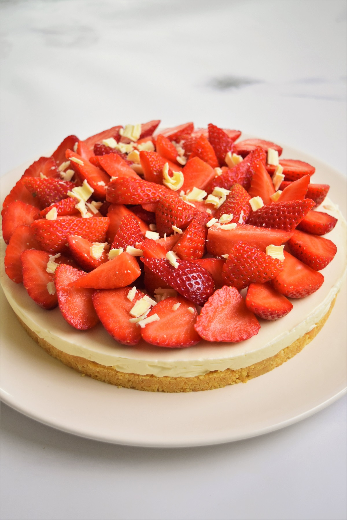 Tarte aux fraises sans cuisson