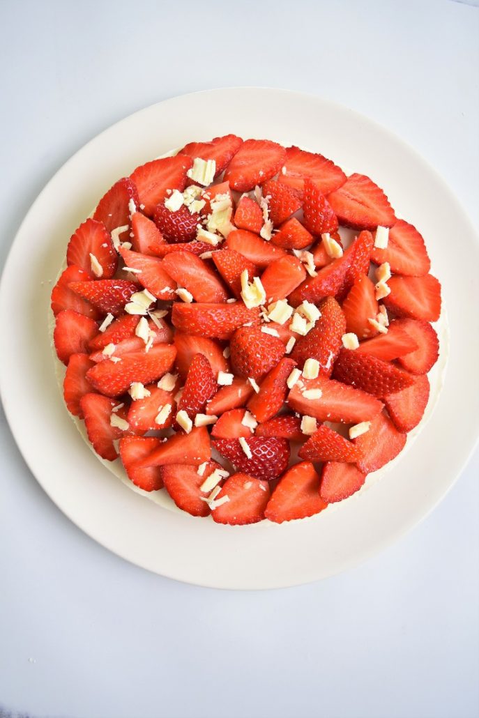 Tarte sans cuisson aux fraises